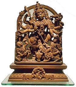 Sandalwood Durga in the Indian Museum