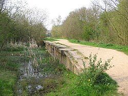 The remains of Rugby Central Station on the former Great Central Railway