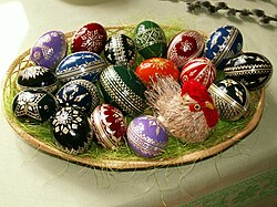 Hanácké kraslice, Easter eggs from the Haná region, the Czech Republic