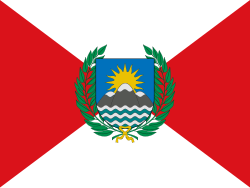 Peru's national flag (1821–1822), created by San Martín.