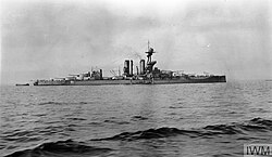 Benbow in Scapa Flow in May 1917