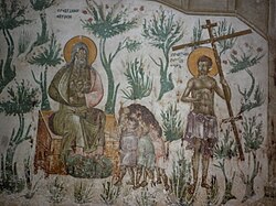 Abraham in paradise, Gračanica Monastery, Serbia