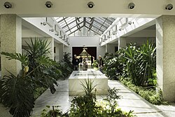 Tito's tomb at the House of Flowers, a mausoleum within the Museum of Yugoslavia in Belgrade, Serbia