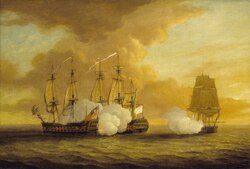 Action between HMS Lion and Elizabeth, July 1745