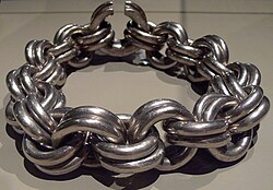 The Whitecleuch Chain, high-status Pictish silver chain, one of ten known to exist, dating from between 400 and 800 AD
