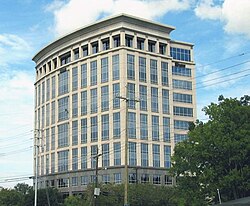 The former CB&I local office on Essen Lane, a commercial office corridor