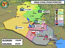 Areas of Responsibility in Iraq as at 30 April 2004
