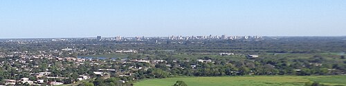 Resistencia skyline seen from Barranqueras silos.