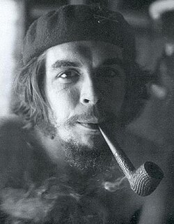 Guevara at his guerrilla base in the Escambray Mountains