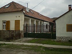 Traditional Swabian house in Egerszalók, Hungary