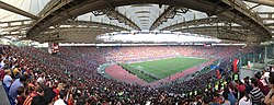 The Stadio Olimpico, on the day of Totti's last official match