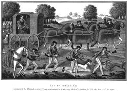 Ladies hunting in the 15th century