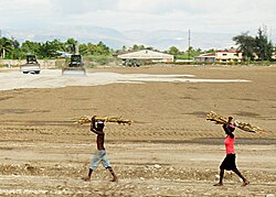 Land cleared for sugarcane production.