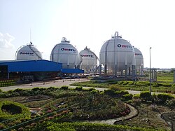LPG storage spheres