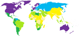 The Soviet Union in comparison to other countries by GDP (nominal) per capita in 1965 based on a West-German school book (1971)[citation needed] > 5,000 DM 2,500–5,000 DM 1,000–2,500 DM 500–1,000 DM 250–500 DM