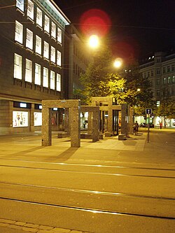 Pavillon-Skulptur (1983), Zürich, by Max Bill