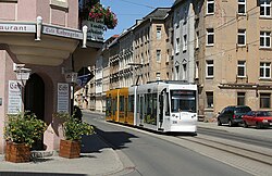 Tram at Leibnitzstraße