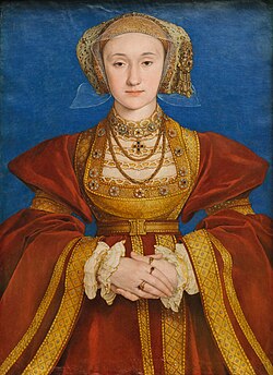 Holbein's portrait of Anne of Cleves (1539), commissioned prior to the wedding