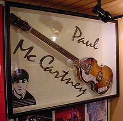 The Höfner 500/1 bass guitar is famous for being the primary bass used by Paul McCartney since the early 1960s