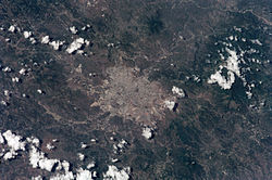 Satellite view of Tegucigalpa
