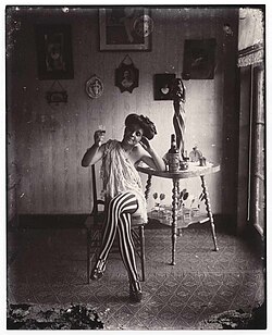 Portrait of a sex worker in Storyville. Photograph by E. J. Bellocq, 1912.