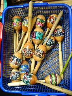 Maracas owe their distinctive tone to the noise in their sound.