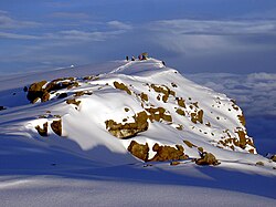 The snowcapped Uhuru Peak