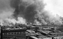 In the 1921 Tulsa race massacre thousands of Whites rampaged through the Black community, killing men and women, burning and looting stores and homes. Up to 300 Blacks were killed.