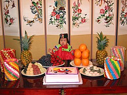 Dol is the traditional way of celebrating the anniversary of the birth day of a one-year-old child in South Korea.