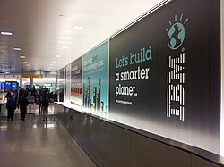 IBM ads at John F. Kennedy International Airport, 2013