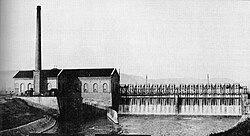 Kombiniertes Wasser –a coal-fired power station in Kiebingen 1910