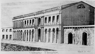 The Orleans Theatre and Ballroom, 1838