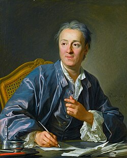 Denis Diderot, atheist and editor of Encyclopédie.