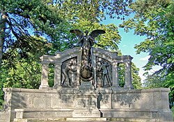 The memorial to the engineers of the RMS Titanic