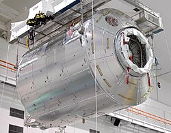 ISS module Columbus at Kennedy Space Center's Space Station Processing Facility