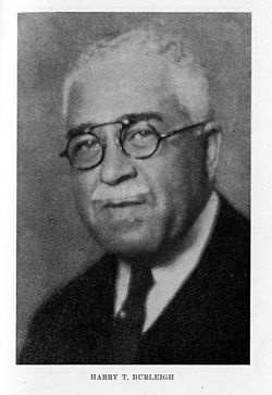 Photograph of Harry T. Burleigh, 1936