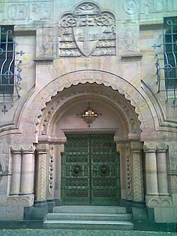 Entrance to the ordinariate of the archbishop, Freiburg Breisgau