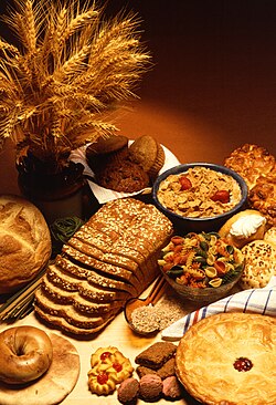 Wheat is used in a wide variety of foods.