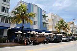 Miami Art Deco District in South Beach, built during the 1920s and 1930s