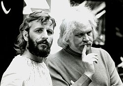 Starr and film director Ken Russell in 1975