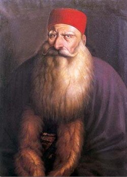Portrait of Emir Bashir Shihab II. Abdullah Pasha entered into a long-term alliance with Emir Bashir.