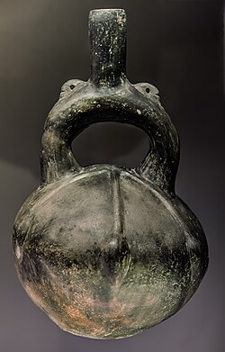 Vase decorated with a representation of chili peppers (aji)Musée des Amériques