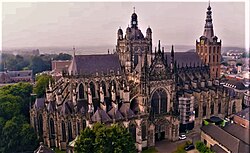 The St. John's Cathedral ('s-Hertogenbosch) in the Netherlands. On June 22, 1929, St. John's was given the honorary title of basilica because of the special veneration of Our Lady of Den Bosch.
