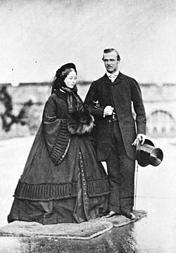 Louis IV, Grand Duke of Hesse and his wife Princess Alice of the United Kingdom in December 1860