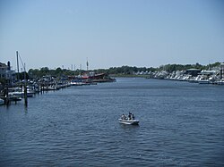 Lewes and Rehoboth Canal in Lewes, Delaware