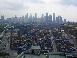 Keppel Container Terminal in Singapore