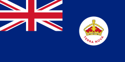 The Newfoundland Blue Ensign, Newfoundland's colonial government flag from 1870 to 1904