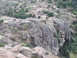 Surface precipitation of CaCO3 as tufa in Rubaksa, Ethiopia
