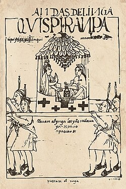 The Inca and his wife, the Quya, traveling the Qhapaq Ñan.