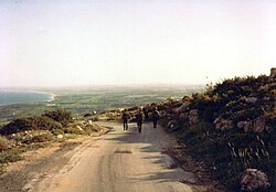An IDF patrol near Ras Biada- south Lebanon, 1986